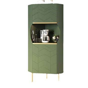 Zk Скандинавски ъглов шкаф за съхранение Прост модерен триъгълник стена страничен кабинет вино кабинет