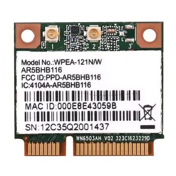 Безжична мрежова карта Atheros AR9832 AR5BHB116 2.4/5 GHz Single-Chip 300 Mbps 802.11N MINI PCI-E безжична карта WIFI