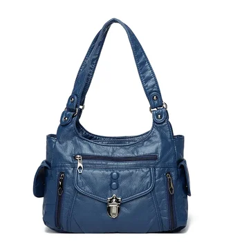 Безплатна доставка Високо качество нова мода случайни стил жените рамо чанта младежта гъвкав голям капацитет Commuter чанта