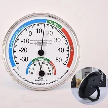Домакински аналогов TH101B термометър хигрометър температура влажност монитор метър габарит измервателна апаратура високо качество практически