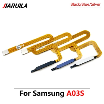 За A10S сензор за пръстови отпечатъци Начало Ключ за връщане Бутон за меню Flex лентов кабел за Samsung A20S A03S сензор за пръстови отпечатъци Промо