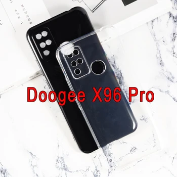 Заден капак за Doogee X96 Pro калъф телефон защитна обвивка черна прозрачна луксозна мека TPU за Doogee X96Pro случай