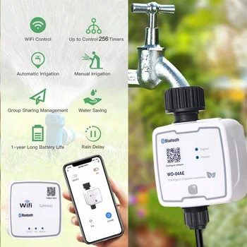 Интелигентна напоителна система Bluetooth Wifi шлюз Timing Waterer капково открито градина автоматично поливане устройство APP дистанционно управление