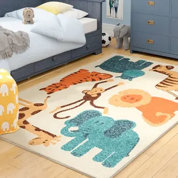 Килим хол пухкав килим пухкава игра мат за деца етаж килим бебе килими плюшени килими кожа килим мека спалня килим
