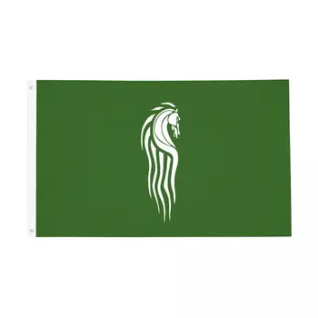 Кралството на Рохан Знамената избледняват Доказателство Открит банер Riddermark Всички метеорологични условия Домашна стая Общежитие Стенен декор