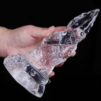 Мек силиконов октопод пипало вибратор с всмукателна чаша хентай секс играчка за жена дизайн за стимулиране на G-точката