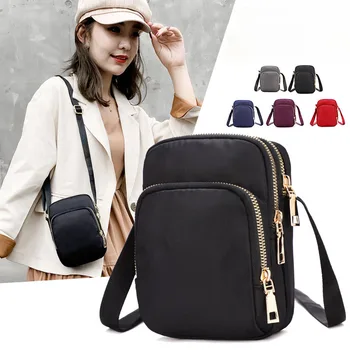 Мода жени Crossbody цип мобилен телефон рамо чанта дама женски многофункционален чанта китката чанта нов горещ 2022