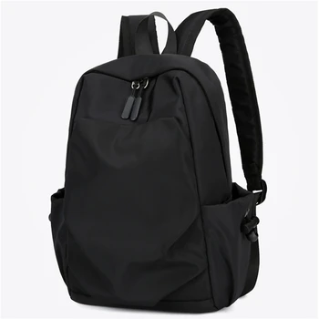 Модна мъжка раница Малка черна чанта за рамо училище за мъж 2023 Дизайнер на платно Водоустойчиви спортни туристически мъжки раници