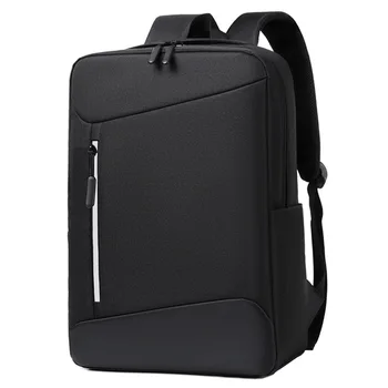 Мъжка водоустойчива раница многофункционални черни чанти за мъжки лаптоп раница отразяващи USB зареждане чанта случайни раница