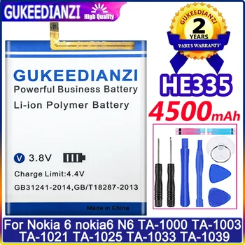  НОВА HE335 батерия за Nokia 6 Nokia6 N6 TA-1000 TA-1003 TA-1021 TA-1025 TA-1033 TA-1039 Високо качество + номер за проследяване