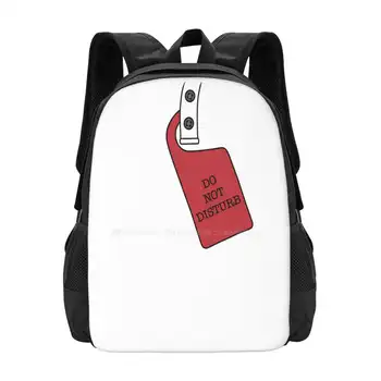 Не безпокойте вратата знак училищни чанти за тийнейджърки лаптоп пътни чанти не безпокойте врата знак символ етикет известие фраза
