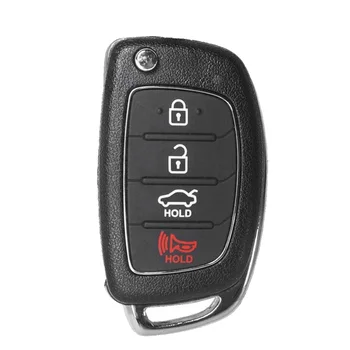 Нов TQ8--4F25 95430-D3010 Flip Remote Smart Key Fob 4 Button 433MHz Безключов запис за 2015-2020