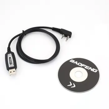 Нов USB кабел за програмиране / кабел Cd драйвер за Baofeng Uv-5R / Bf-888S ръчен приемо-предавател USB кабел за програмиране Бърза доставка