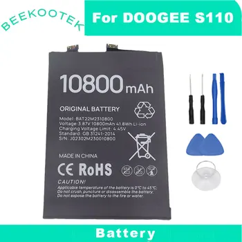 Нова оригинална батерия DOOGEE S110 Вътрешна вградена батерия за мобилен телефон BAT22M2310800 Аксесоари за батерии за Doogee S110 V30 V30T S100