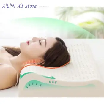Нова ортопедична латексова възглавница Тайландски масаж памет цервикална шийка болка възглавници за лечение на сън ефективно предотвратяване на акари