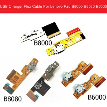 Оригинален USB конектор за зарядно устройство Flex кабел за таблет Lenovo Yoga B8000 B8080 B6000 USB жак за зареждане Dock Flex панделка ремонт
