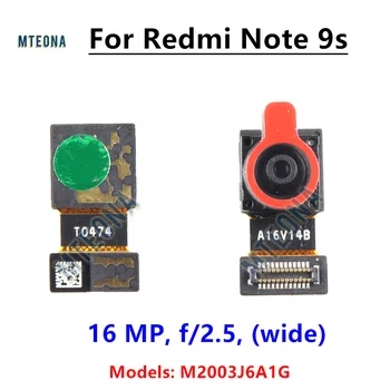 Предна камера за Xiaomi Redmi Note 9S фронтална облицовка малка селфи камера модул 16 MP M2003J6A1G резервни части
