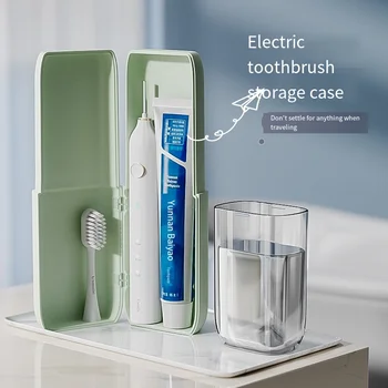 Преносима електрическа кутия за четка за зъби Travel Wash Cup Set Многофункционална паста за зъби Кутия за съхранение на четка за зъби Калъф за пътуване