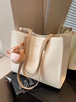 Реколта големи PU кожени пазарски чанти за жени нова тенденция дизайн Commuter работа A4 рамо страна чанта офис дами чанти