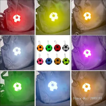 Светлоотразителен ключодържател за чанти Раница Футбол висулка орнаменти рефлектори Неща Възрастни деца Аксесоари за нощна безопасност