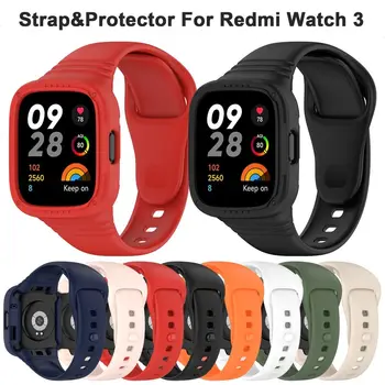 Силиконова каишка за Redmi Watch 3 Активна подмяна на маншет Спортна гривна за Xiaomi Redmi Watch 3 Active Smart Watch Band