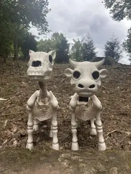 Хелоуин Крава и кон Скелет Декорация Подпори Орнаменти Джаджи Хелоуин Подаръци