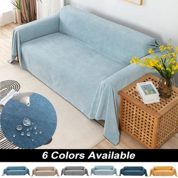 водоустойчив диван одеяло многофункционален плътен цвят мебели покритие трайни плат прахоустойчив анти-надраскване дома хол декор
