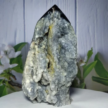 естествен кристал суров скъпоценен камък клъстер Sphalerite свободна форма минерален образец пенливи скъпоценни камъни руда дух лечебен камък Начало декорирани