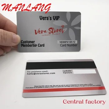 персонализиран евтин метален бизнес печат на подаръци PVC членски карти