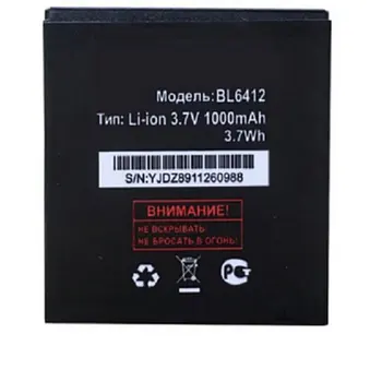  размер резервна батерия 1000mah 3.7v За FLY BL6412 IQ434 IQ 434 ера нано 5 батерии за мобилни телефони
