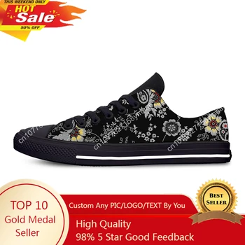 Hot Cool Summer Fashion 3D Low Top Man Woman Floral Classic Canvas Shoes Висококачествени маратонки Последни леки обувки